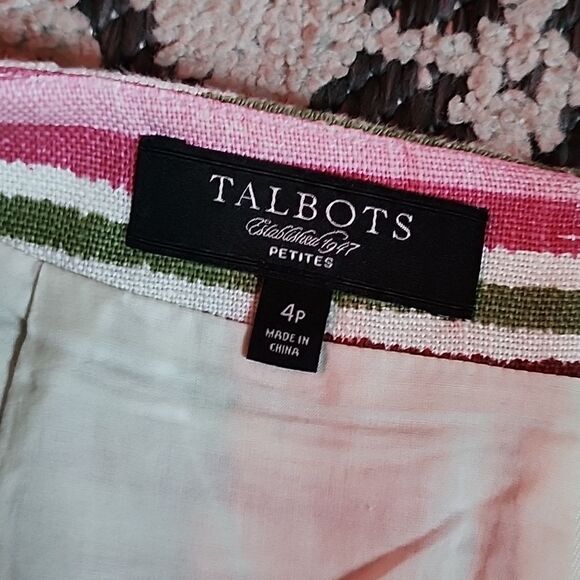 Talbots linen skirt size 4. - Picture 2 of 3